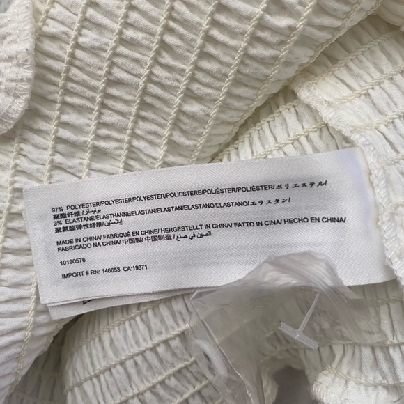 C/MEO COLLECTIVE Ivory Smocked Ruffle Mini Dress - Picture 7 of 7